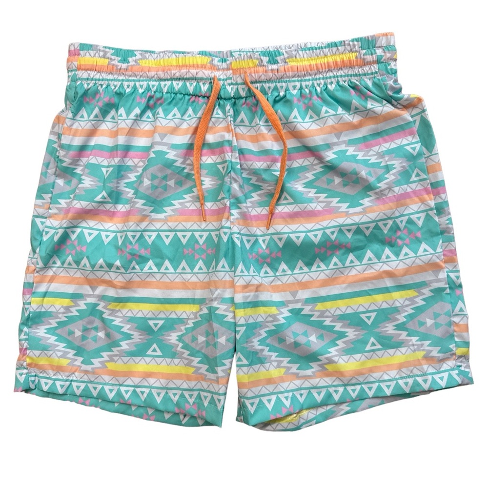 Chubbies Pastel Aztec‎ Tribal Print Men’s Size Large Trunks/Shorts Multicolored